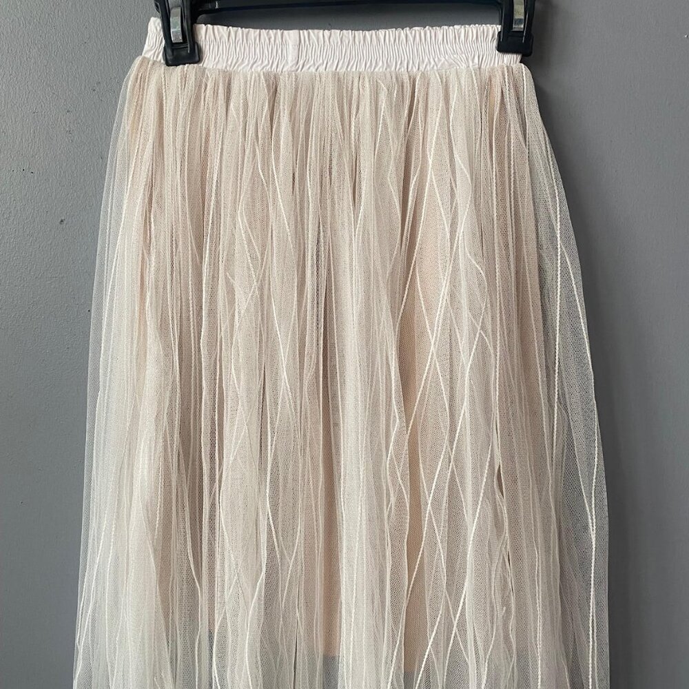 Tulle Cream Skirt